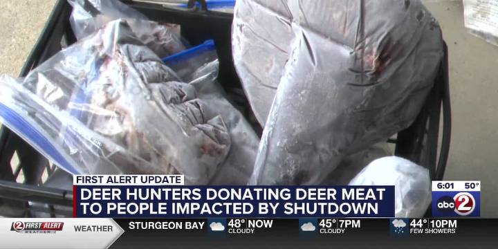 Deer hunters donating deer meat to people impacted by federal government shutdown