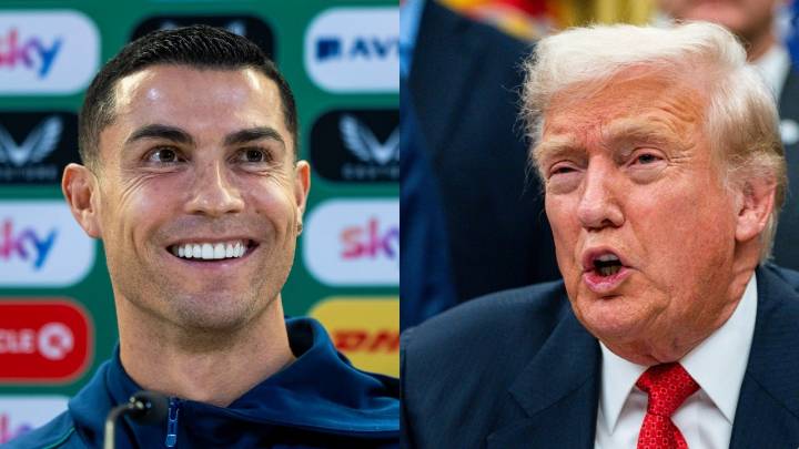 Así fue captado encuentro inesperado de Cristiano Ronaldo con Donald Trump en la Casa Blanca