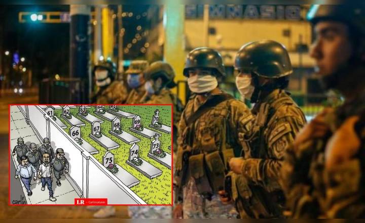 Asesinatos en estado de emergencia: Carlincatura retrata a las autoridades ajenas a las víctima de la delincuencia en el país