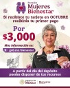 Arranca la dispersión de la Pensión Mujeres Bienestar en Coahuila