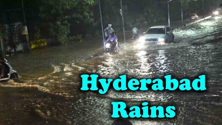 Heavy Rains Hits Hyderabad On Sunday Evening