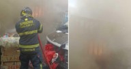Incendio consume cajas de tráiler en Central de Abasto de CDMX; no hay lesionados