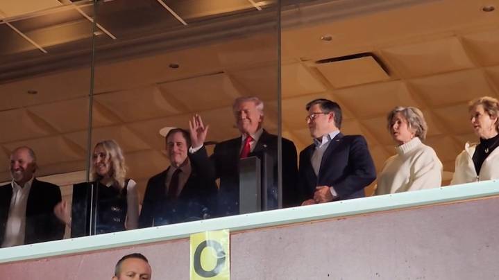 See NFL fan reactions as President Donald Trump attends game