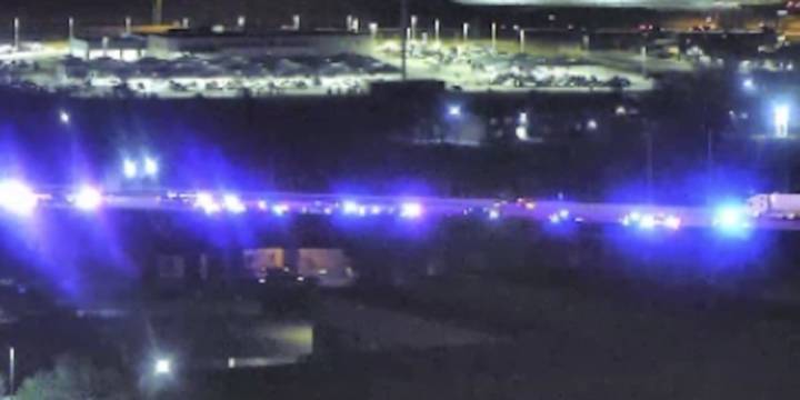 Law enforcement blocks I-25 near Rockrimmon exit in northern Colorado Springs
