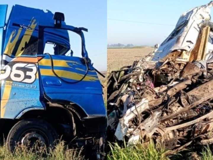 Brutal choque de camiones en la ruta 33: dos choferes muertos y el trágico destino de una familia