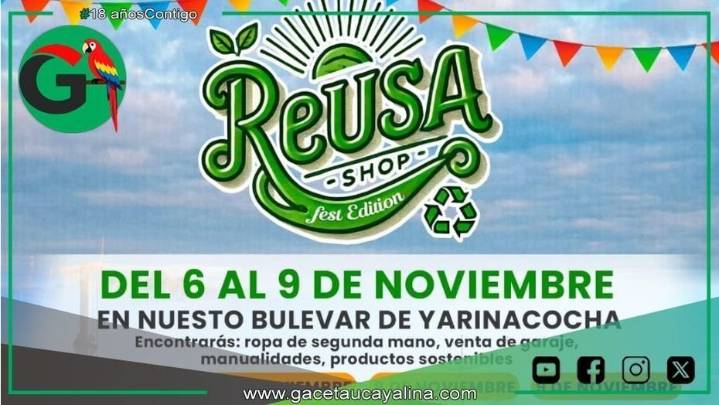 Yarinacocha impulsa feria ecológica con reciclaje, reutilización y conciencia ciudadana