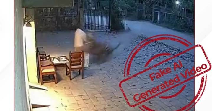 Fact-Check: Is video of tiger attack in Maharashtra AI