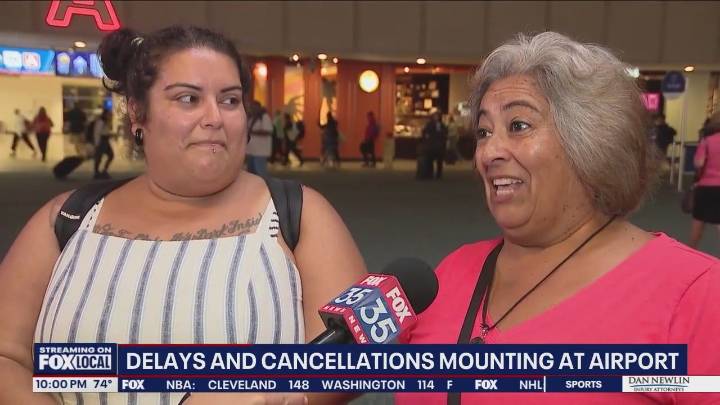 Delays, cancellations mounting at Orlando airport