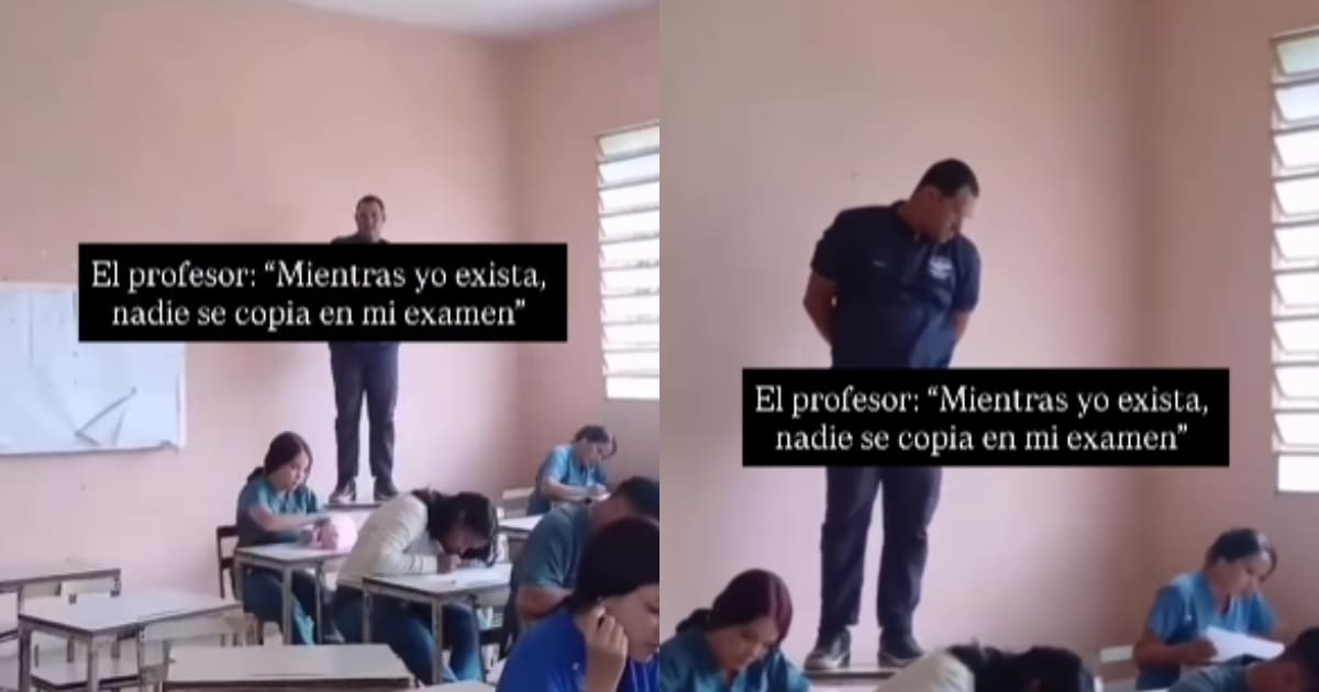 Maestro se hace viral por su ingeniosa manera de evitar que sus alumnos copien en los exámenes