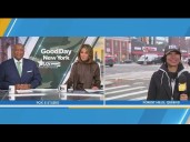 Snow flurries hit New York City