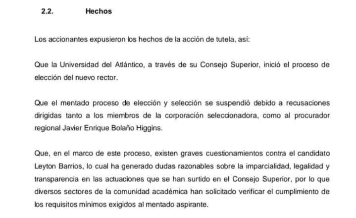 Tribunal negó tutela y mantuvo en firme la elección del rector de Uniatlántico