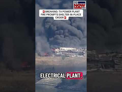 A massive fire in Texas Sunday led to a shelter