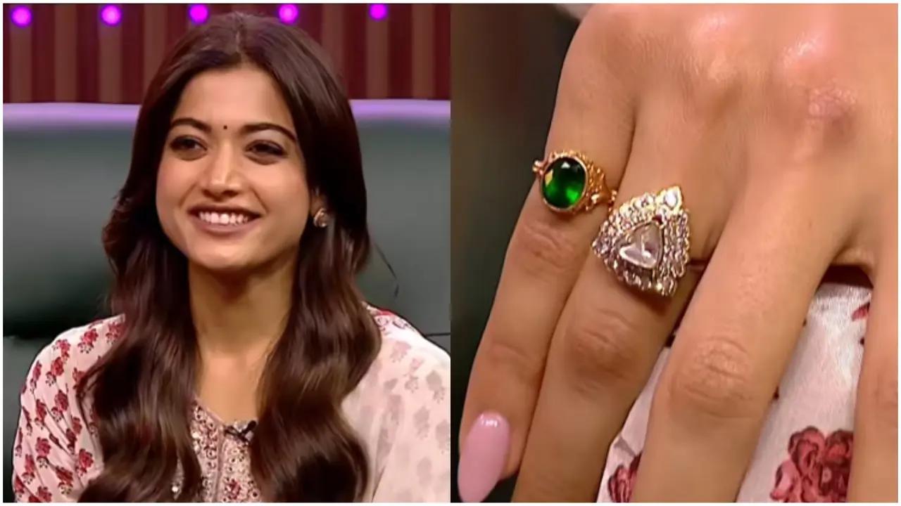 Rashmika Mandanna shows off her engagement ring for the first time; blushes hearing about Vijay Deverakonda