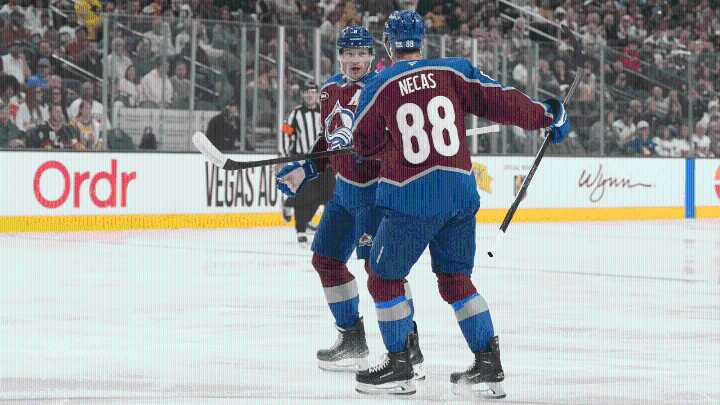 Necas has 3 points, helps Avalanche hold off Golden Knights