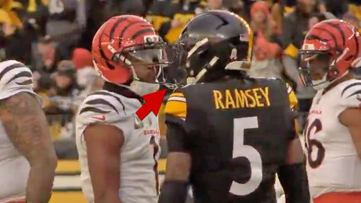 Ja'Marr Chase Suspended One Game For Spitting on Jalen Ramsey