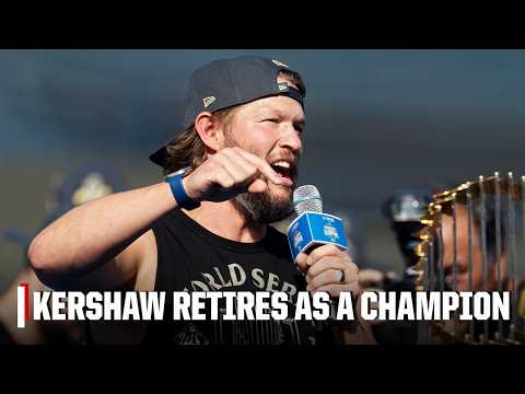 'I'm a champion for life' 🗣️ Clayton Kershaw says farewell to MLB, Dodgers