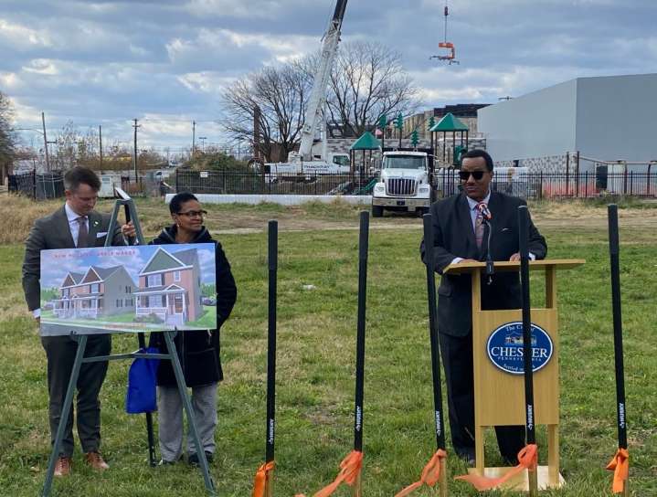 Chester, partners break ground on affordable housing project