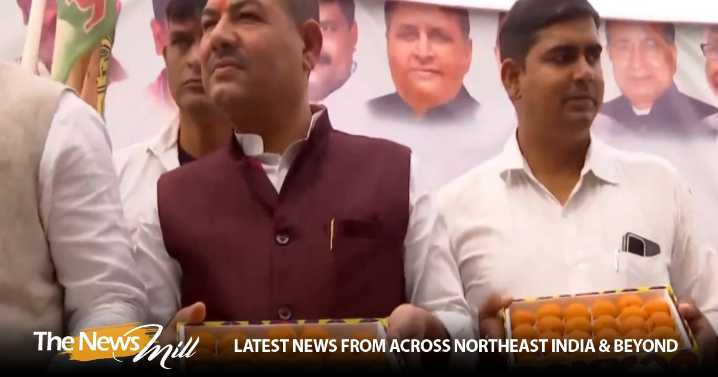 JD(U) workers celebrate outside party office in Patna