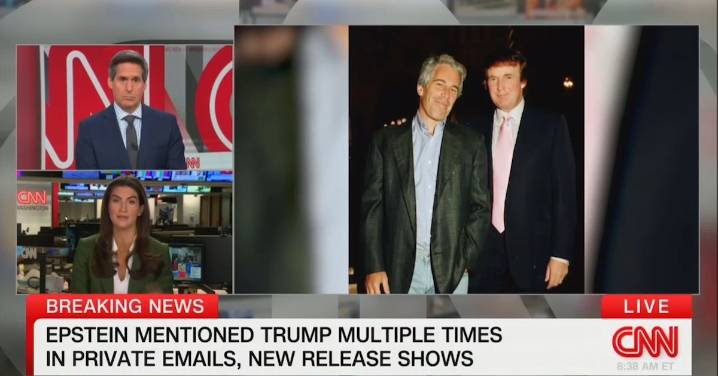 CNN’s Kaitlan Collins Reports Live on New Epstein Bombshell Emails About Trump