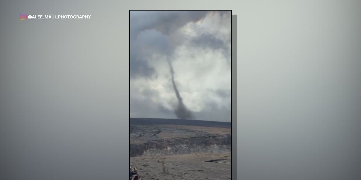 ‘Volnado’ seen during Kilauea eruption