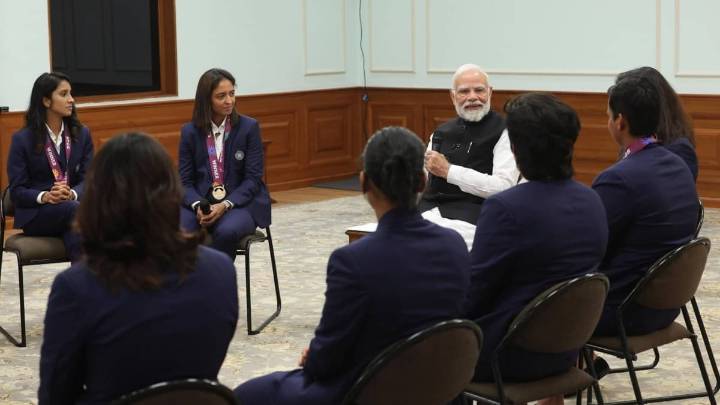 WATCH | PM Modi Asks Deepti About 'Hanumanji' Tattoo; Reply Goes Viral Cricket