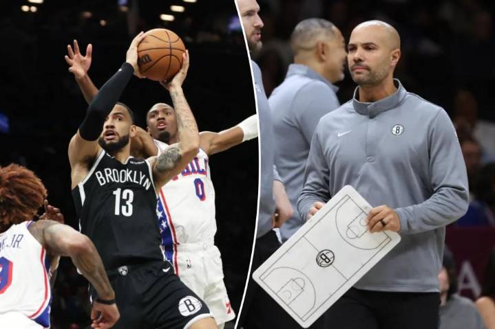Jordi Fernandez shoulders blame for winless Nets' blowout loss to 76ers as streak hits six