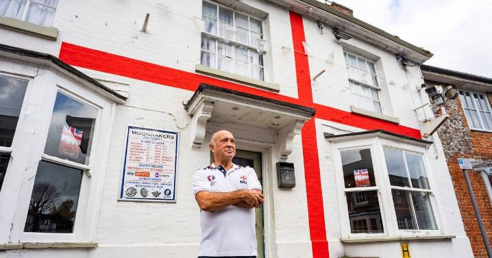 Pub slapped with red tape for painting giant St George's Cross on exterior