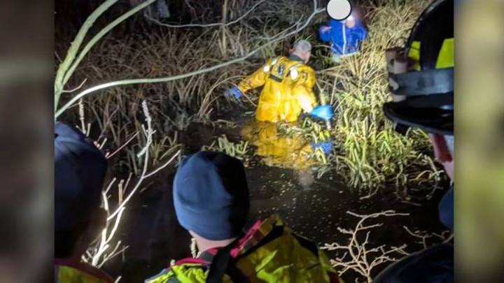 Emergency crews in Manchester by the Sea rescue woman trapped in swamp