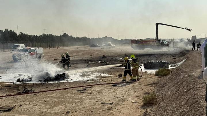 Tragedia en el Salón Aeronáutico de Dubái: muere piloto de avión de combate indio luego de estrellarse en vuelo de exhibición