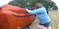 Milagro en Texas: el momento en que un bebé atrapado y sin poder respirar debajo de un auto es rescatado y resucitado