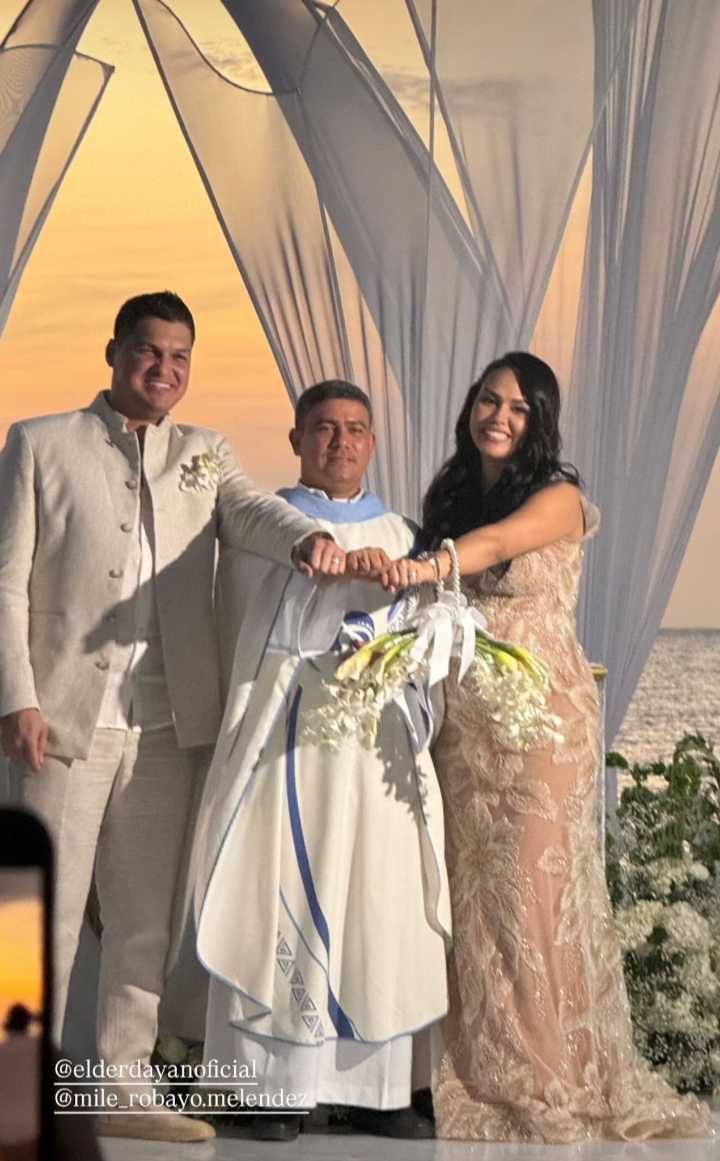 Elder Dayán y Milena Robayo volvieron a casarse en una ceremonia íntima en Santa Marta