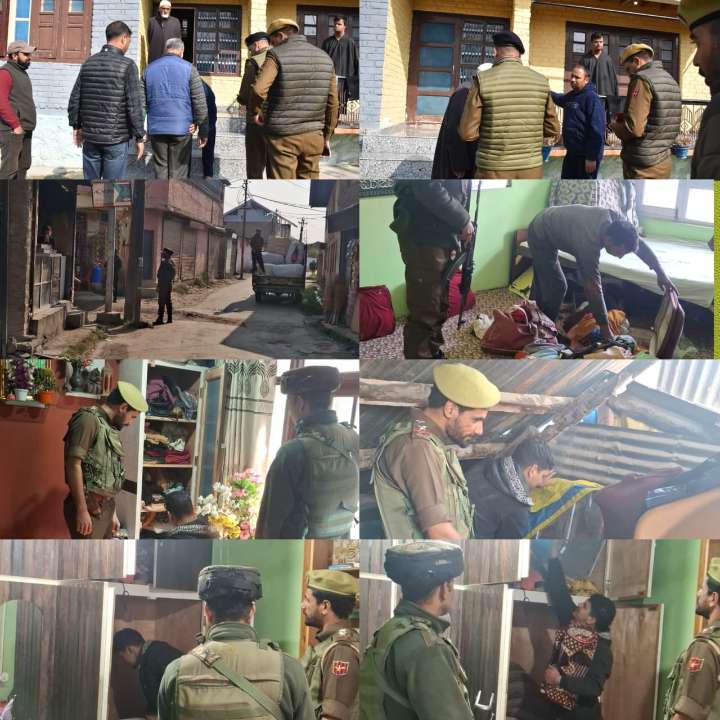 Bandipora Police Launches Massive Crack Down on Cross-Border Terror Links; Books OGWs