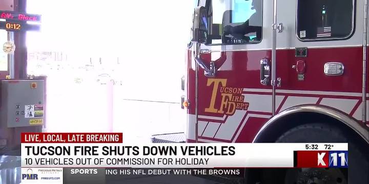 Tucson Fire vehicles out of commission for Thanksgiving holiday