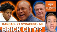 REACTION: Syracuse Basketball CANNOT SHOOT in Loss to Kansas | Can Adrian Autry FIX the Shooting?