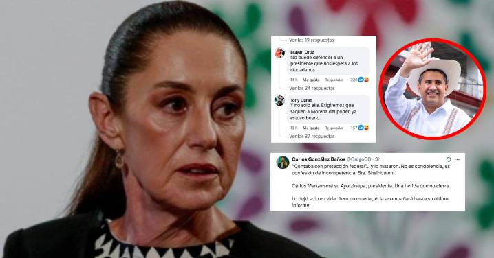 México: Usuarios exigen la renuncia de presidenta Claudia Sheinbaum tras asesinato de un alcalde
