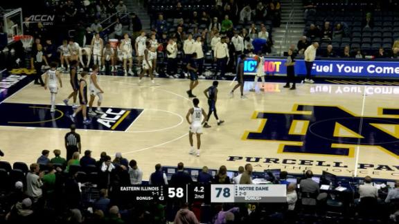 Markus Burton scores 21 to help Notre Dame beat Eastern Illinois 78