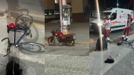 Moto arrolla a ciclista en la parte baja del puente Centenario de Gómez Palacio