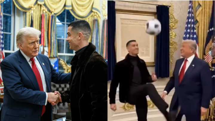 Cristiano y Trump 'juegan' fútbol en la oficina oval: el video creado con IA que en minutos desató furor mundial
