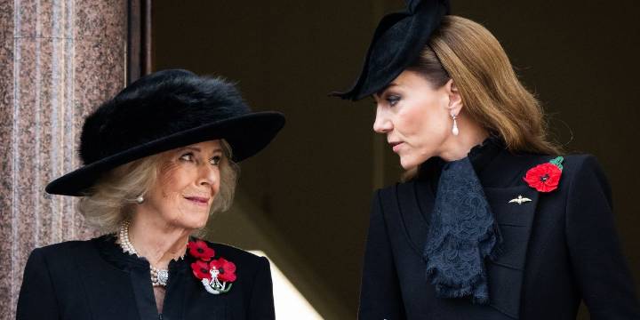 Princess Catherine and Queen Camilla Seen Sharing a Poignant Moment During Remembrance Sunday