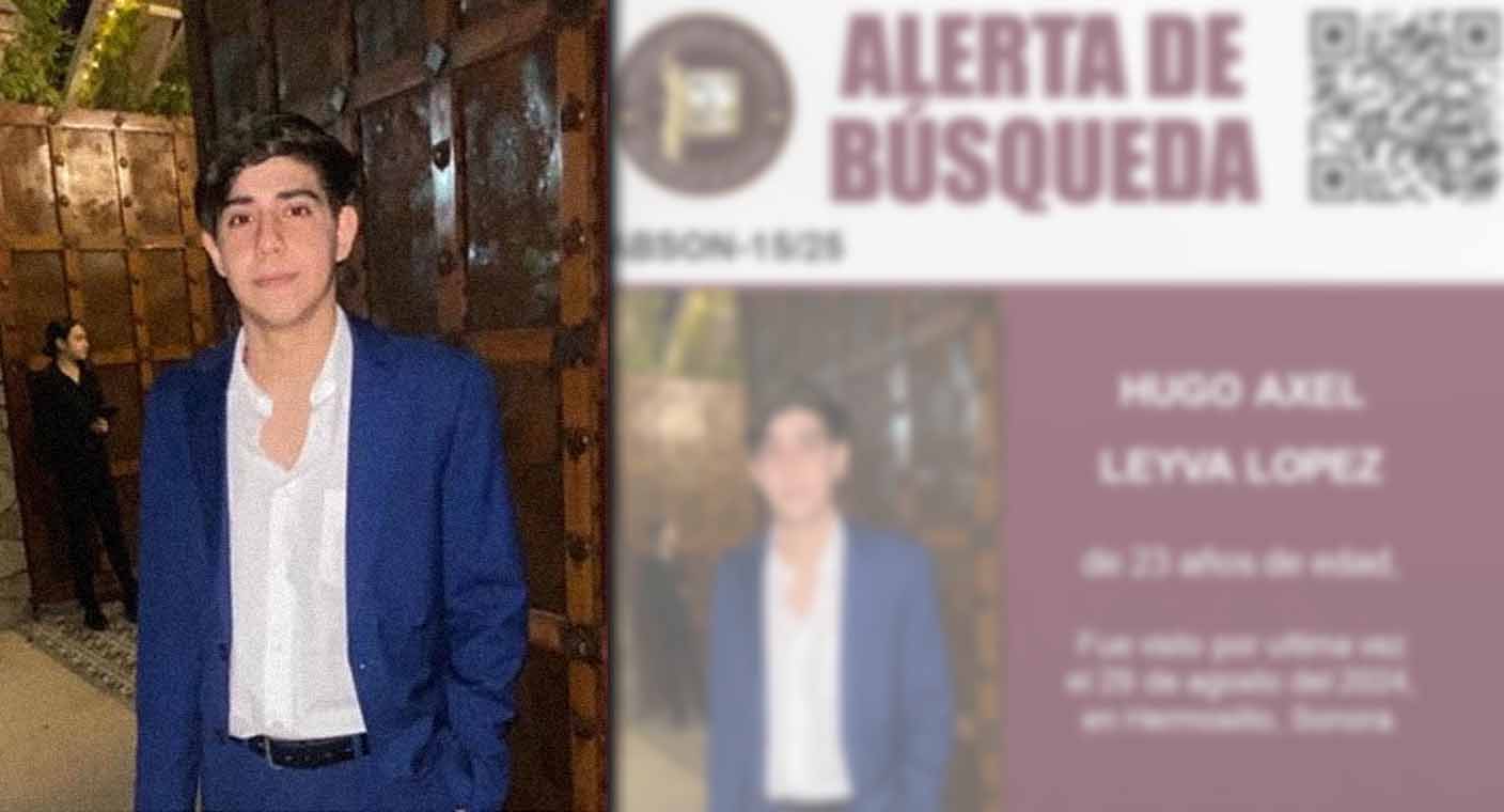 Buscan a Hugo Leyva, joven desaparecido en Hermosillo desde agosto, visto por última vez al salir de Corceles