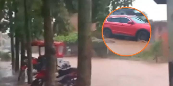 Lluvias torrenciales inundaron calles y colegios de la región San Martín