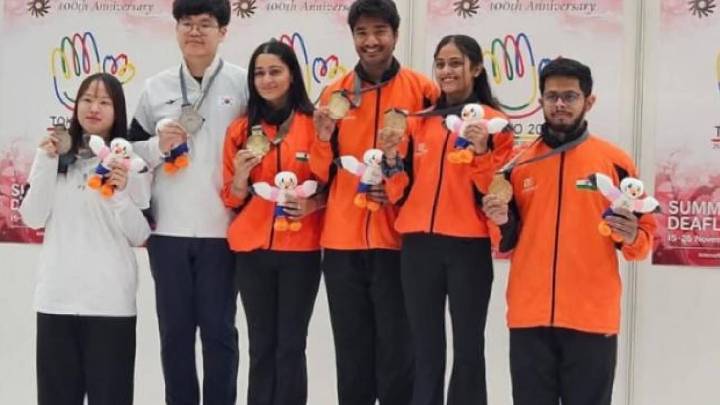 India’s air rifle mixed teams win gold and bronze at Deaflympics