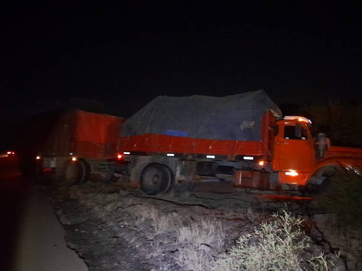 El Portezuelo: tres camiones protagonizaron un choque en cadena en la ruta 29