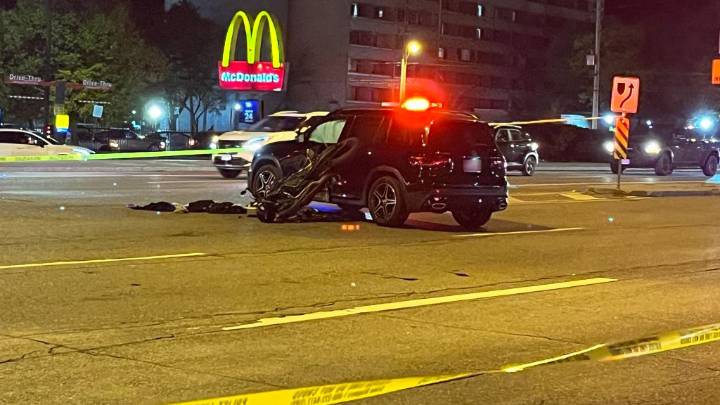 Motorcyclist seriously injured in east