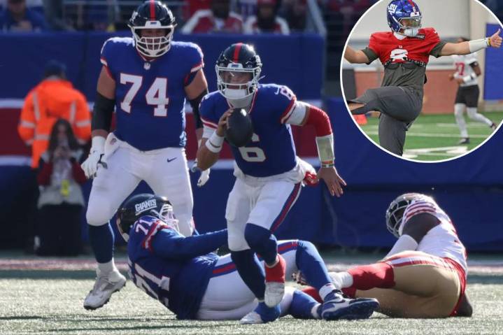 Even in a return to practice, Jaxson Dart gave Giants their spark back