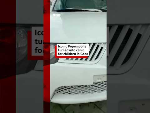 Pope Francis' Popemobile has been transformed into a health clinic for children in Gaza. #BBCNews