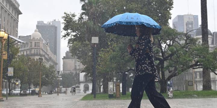Rige un alerta amarilla por tormentas para CABA y naranja para la provincia de Buenos Aires