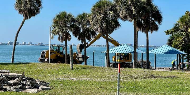 City of Sarasota begins work on parks hit by hurricanes