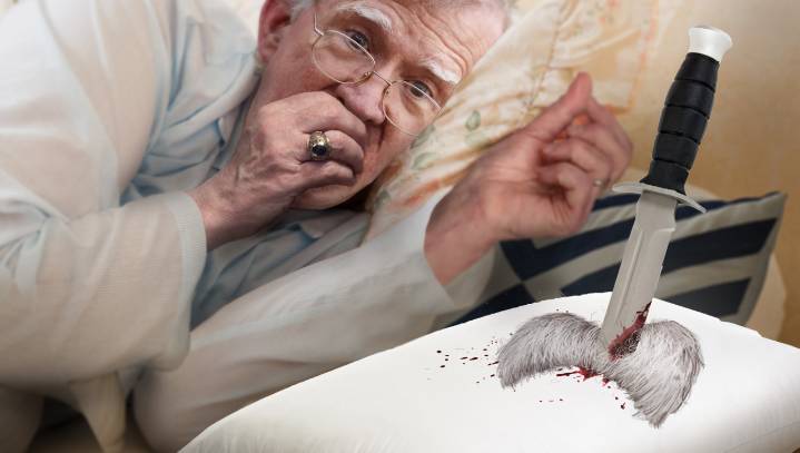 Threat? Bolton Wakes Up Next To His Dead Mustache