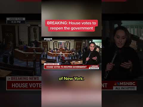 BREAKING: House votes to reopen the government